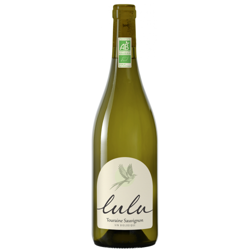 Bouteille de Touraine AOC Sauvignon, issu de l'agriculture biologique, de la gamme Lulu.