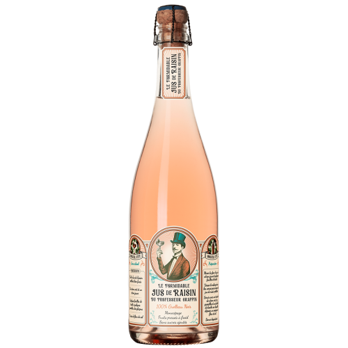 Bouteille de Jus de Raisin Rosé - Effervescent - Professeur Grappin